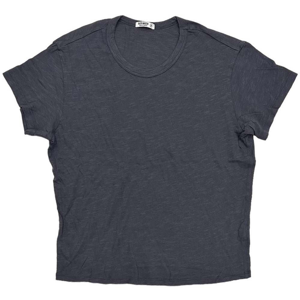 Buck Mason Women's Slub Cotton Classic Fit Easy Crew Made in USA Tee T-Shirt